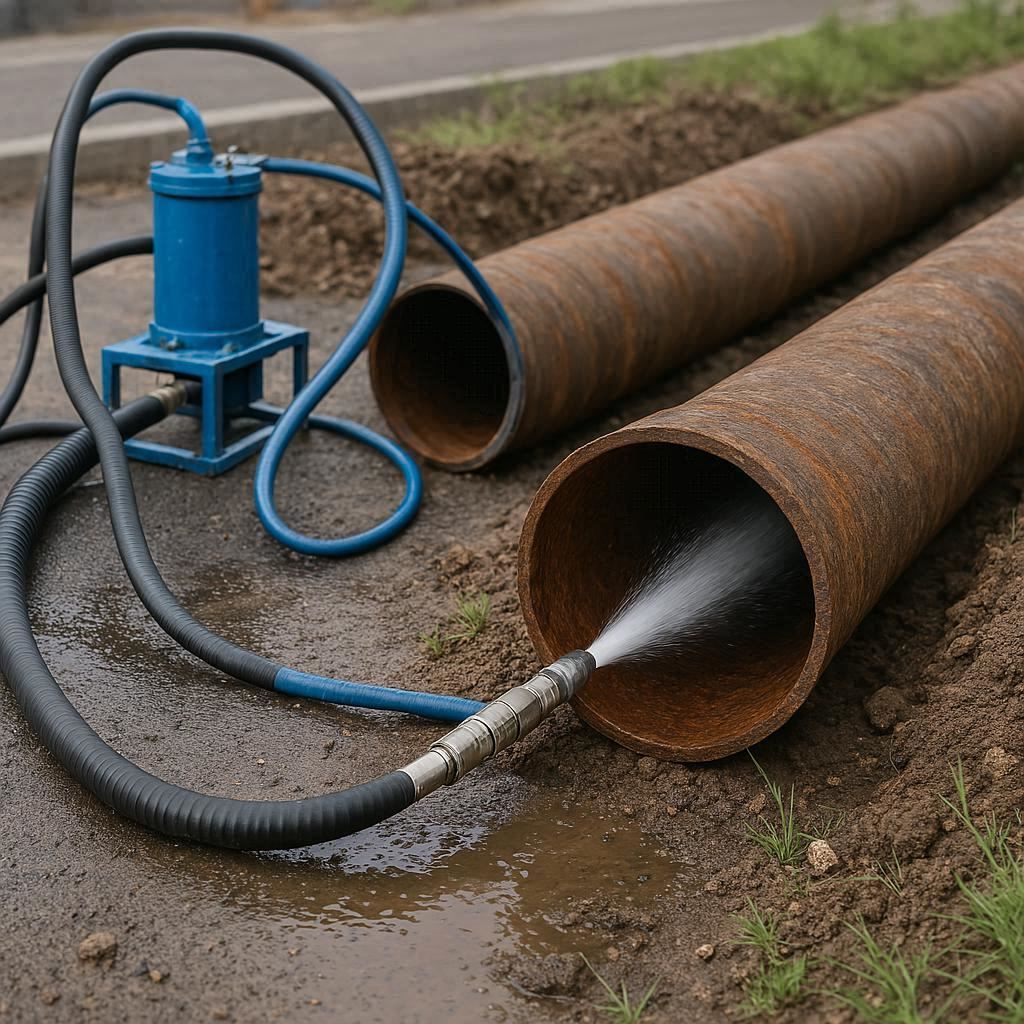 Гидродинамическая прочистка водопроводных труб в Корпусах, Лосино‑Петровский городской округ